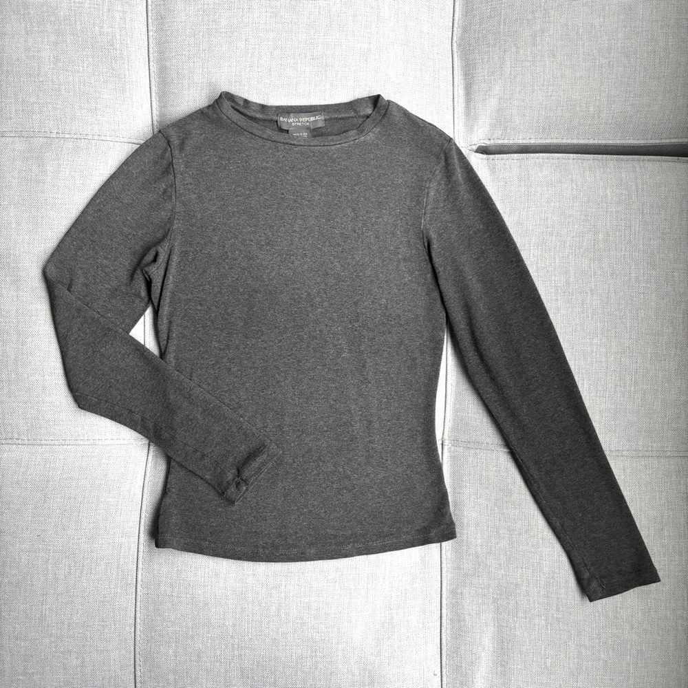 Banana Republic Vintage Stretch Long Sleeve Fitted Top